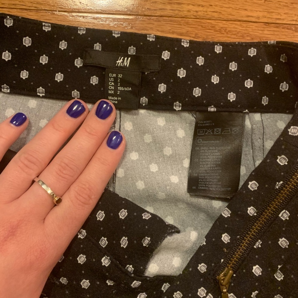 H&M High Rise Print Pants - Picture 4 of 6